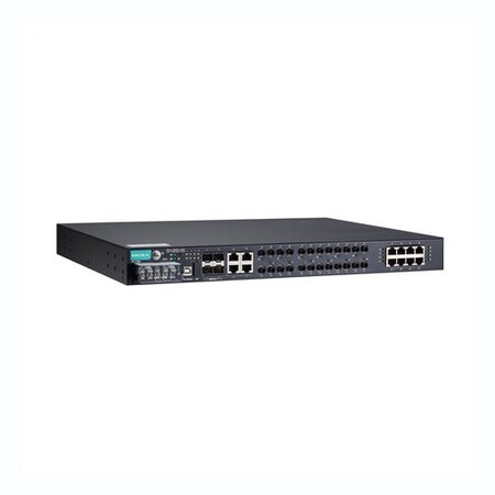 Moxa Iec61850-3 MgdRckmtEthSwtch w/8 100Base Mst, Pt-7528-8Mst-16Tx-4Gsfp-Wv PT-7528-8MST-16TX-4GSFP-WV